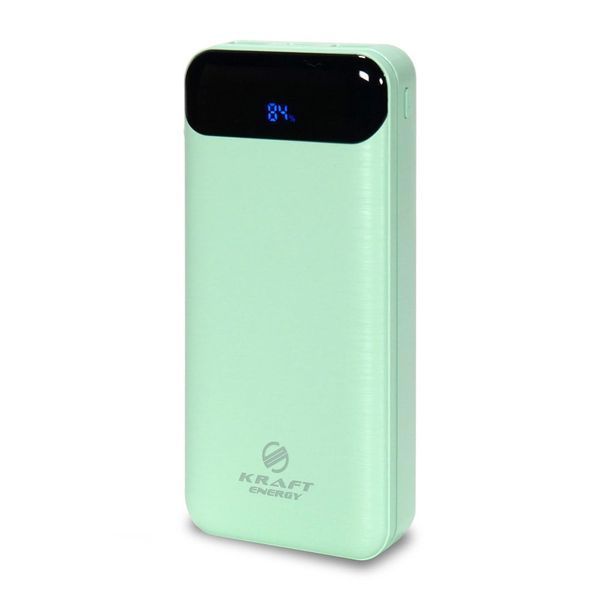 Повербанк 20000 mAh Power Bank Kraft KPB-2020FC Green 22.5W QC3.0 43-00095 фото
