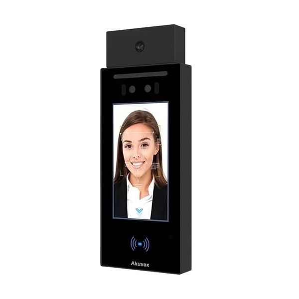 IP-відеопанель багатоабонентська 2Mp Akuvox E16C з екраном 5", розпізнаванням облич та зчитувачем Mifare / NFC / BLE / QR 87-00048 фото