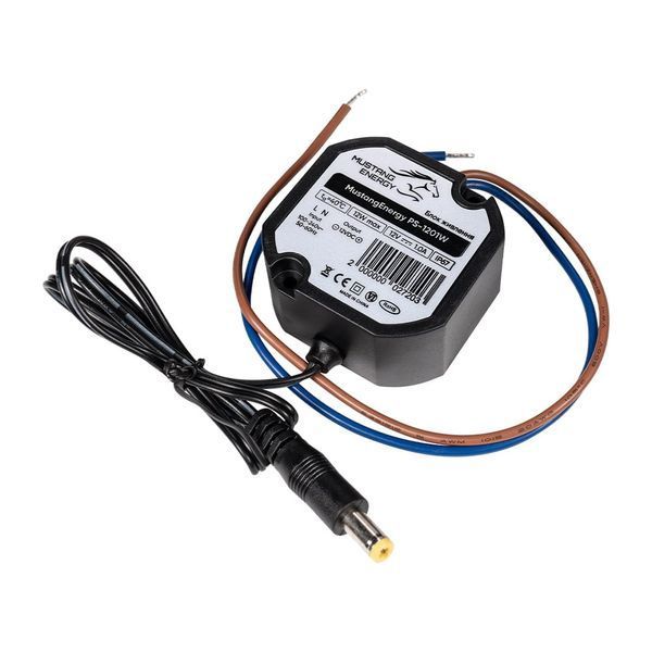 Блок живлення Mustang Energy PS-1201W 12V/1A вологозахищений IP67 43-00101 фото