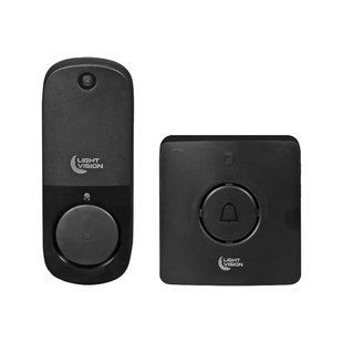 Дверний WiFi дзвінок Light Vision VLC-DR10T Black з ІЧ-датчиком руху 75-00186 фото