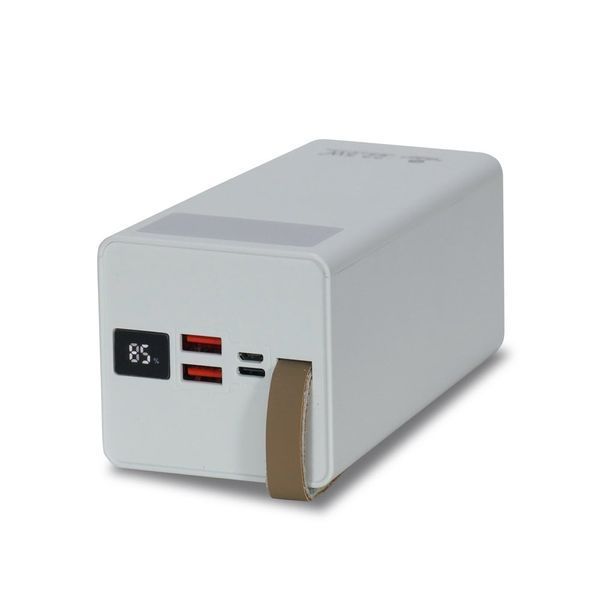 Повербанк 50000mAh Power Bank Kraft TPB-2350 White 22.5W QC3.0 LED-ліхтар 43-00038 фото