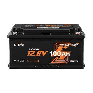 Акумулятор LiFePO4 з Bluetooth 12.8В 100А*год LiTime H190 L12V100-100-H190-BT-4-AC150 44-00515 фото