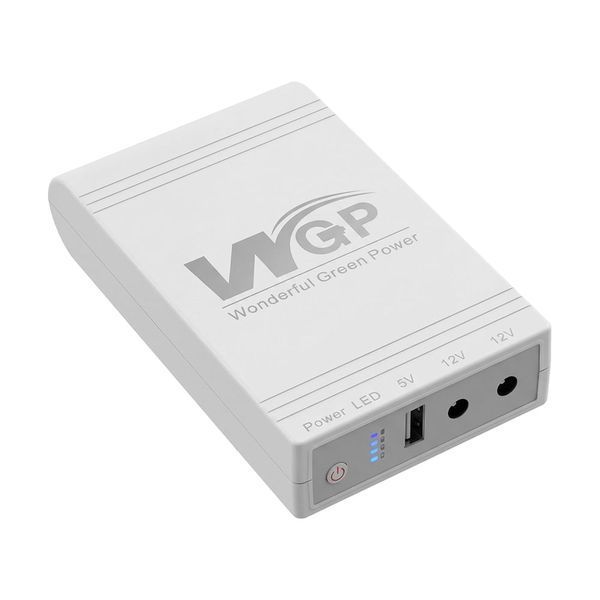 Комплект Mini UPS з блоком живлення: джерело безперебійного живлення Mini UPS WGP UPS103C 20000mAh 5V/12V/12V, Li-ion 4*5Ah, для роутера і оптичного термінала та блок живлення SPF-1202B 12V/2A 42-00260 фото