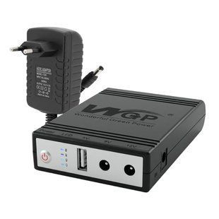 Комплект Mini UPS з блоком живлення: джерело безперебійного живлення Mini UPS WGP UPS1032 Black 10400mAh 5V/9V/12V, Li-ion 4*2.6Ah, для роутера і оптичного термінала та блок живлення SPF-1202B 12V/2A 42-00261 фото