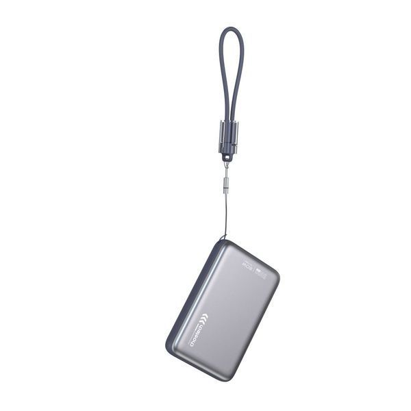 Повербанк 10000mAh Choetech B862 Grey 22.5W QC3.0 PD3.0 бездротова магнітна зарядка MagSafe 43-00168 фото