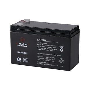 Акумуляторна батарея 12В 7Аг Kraft 12V7Ah/20Hr F2 AGM свинцево-кислотна 44-00046 фото