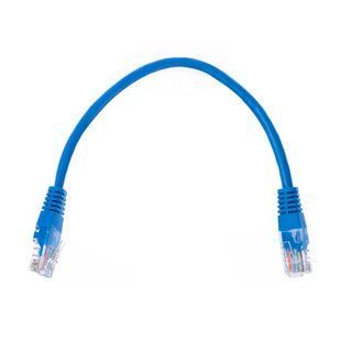 Патч-корд мережевий E-NET UTP, RJ-45, CAT.5/CAT.6, 0.3m 25-00101 фото