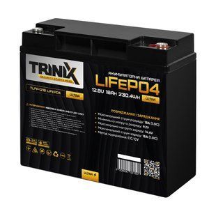 Акумулятор LiFePO4 12.8В 18А*год Trinix TLFP-1218 Ultra 44-00083 фото
