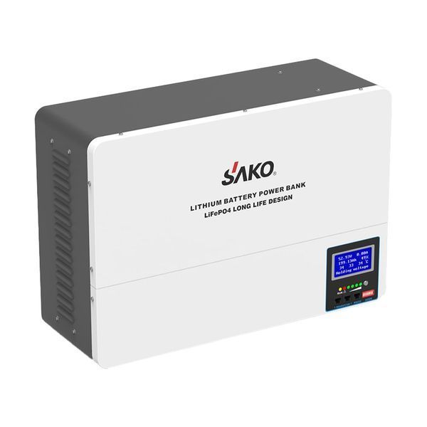 Акумулятор LiFePO4 100А*год 51.2В 5120Вт*год Sako SK-51.2V100Ah Li-Wall series настінний монтаж 42-00156 фото