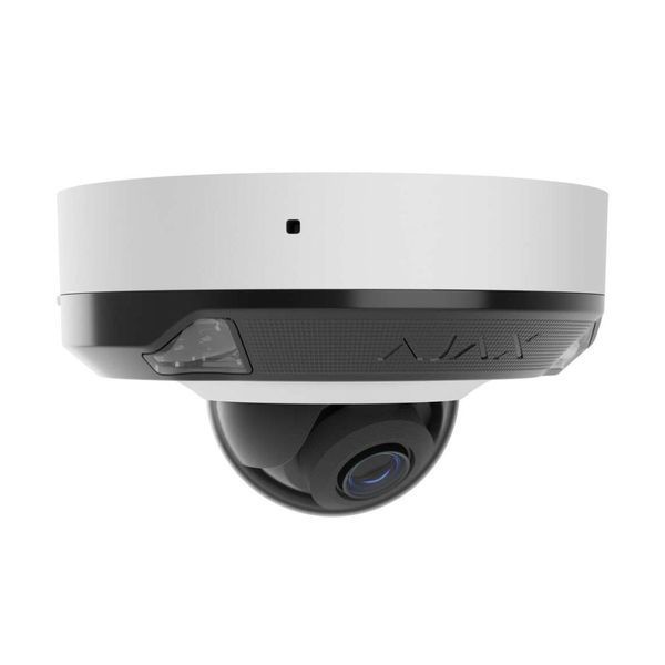 IP-відеокамера 8Mp Ajax DomeCam Mini HL White f=2.8mm, ІЧ+LED-підсвічування, з мікрофоном 26-00687 фото