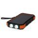 Повербанк з сонячною панеллю 20000mAh Power Bank Kraft TPB-1820SLP Orange бездротова зарядка 18W QC2.0 LED-ліхтар 43-00042 фото 5