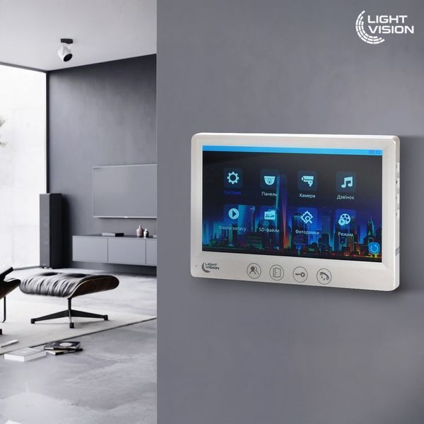 Відеодомофон 7" Light Vision AMSTERDAM FHD White 82-00206 фото