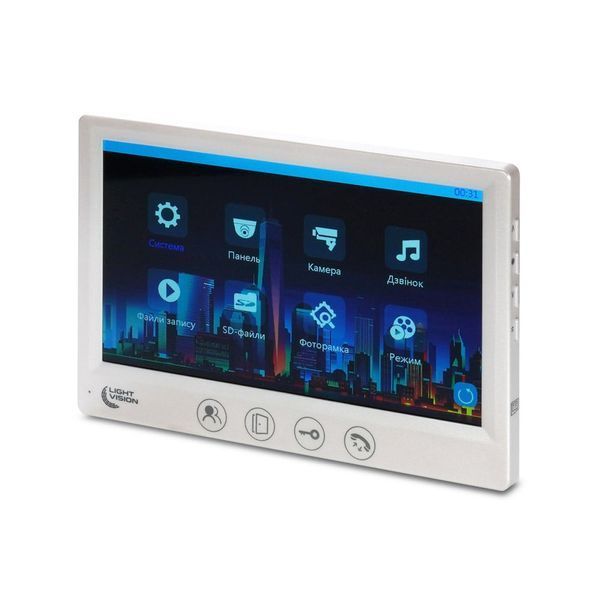 Відеодомофон 7" Light Vision AMSTERDAM FHD White 82-00206 фото