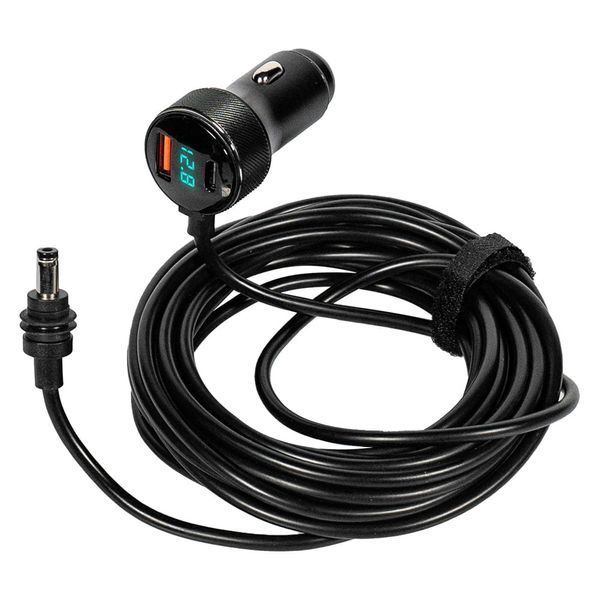 Кабель живлення для Starlink Mini E-NET автомобільний прикурювач/DC з USB Type-C та LED 3м 73-01011 фото