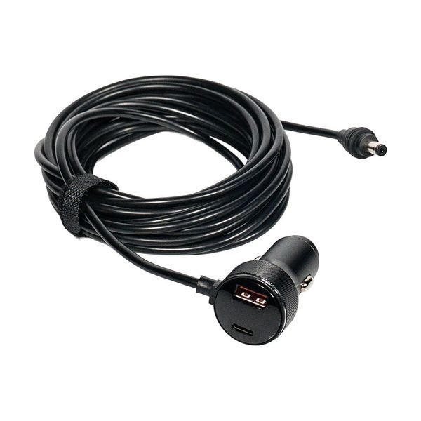 Кабель живлення для Starlink Mini E-NET автомобільний прикурювач/DC з USB Type-C та LED 3м 73-01011 фото