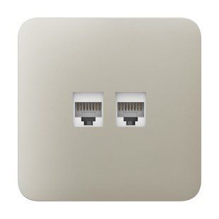 Фронтальна панель Ajax SoloCover ivory/слонова кістка для інтернет-розетки Outlet 26-00591 фото