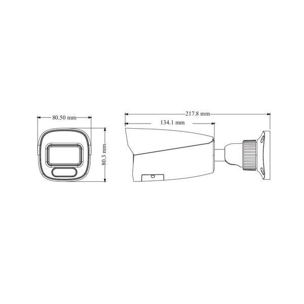 IP-відеокамера 4Mp TVT TD-9442S4-C White f=2.8-12mm, ІЧ+LED-підсвічування, з мікрофоном 77-00371 фото