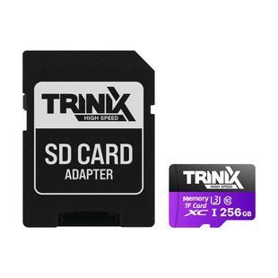 Карта пам&rsquo;яті Trinix 256GB miсroSDXC з SD-адаптером U3 V30 A1 90-00037 фото