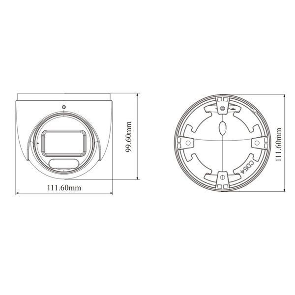 IP-відеокамера 4Mp TVT TD-9545S4-C White f=2.8-12mm, ІЧ+LED-підсвічування, з мікрофоном 77-00372 фото
