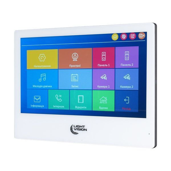 Відеодомофон 10" WiFi Tuya Light Vision SINGAPORE FHD White 82-00229 фото