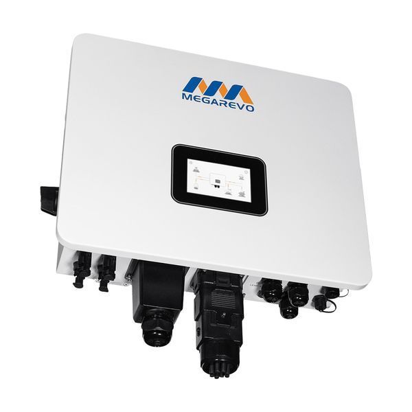 Гібридний однофазний інвертор для сонячних панелей 6kW Megarevo R6KL1DA-G2S 2 MPPT WiFi 42-00238 фото