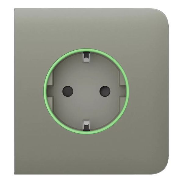 Фронтальна панель Ajax SideCover ASP olive/оливкова для розумної розетки Outlet 26-00361 фото