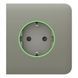 Фронтальна панель Ajax SideCover ASP olive/оливкова для розумної розетки Outlet 26-00361 фото 2