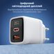 Мережевий зарядний пристрій Choetech PD6052 PD35W GAN A+C White 43-00128 фото 9