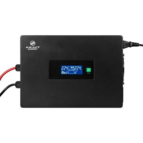 Високочастотний інвертор 600VA/600W Kraft KRF-SAVR600VA/600W-12V під зовнішній акумулятор 42-00112 фото