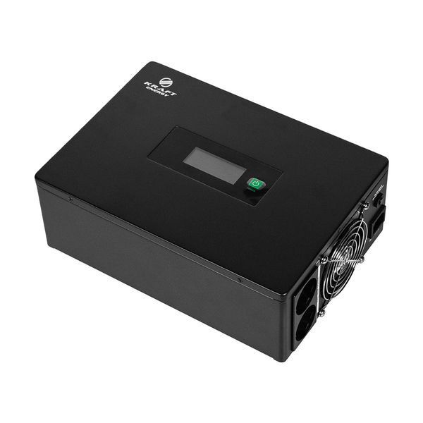 Високочастотний інвертор 600VA/600W Kraft KRF-SAVR600VA/600W-12V під зовнішній акумулятор 42-00112 фото