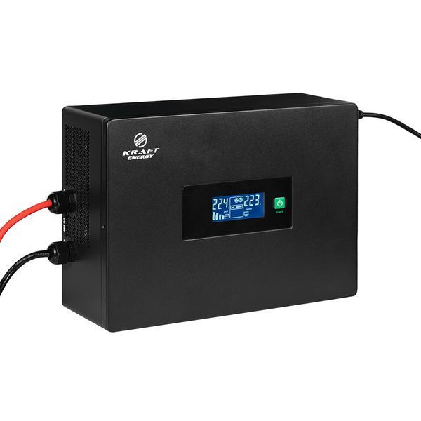 Високочастотний інвертор 600VA/600W Kraft KRF-SAVR600VA/600W-12V під зовнішній акумулятор 42-00112 фото