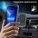 Автомобільний зарядний пристрій Choetech T206-F Black бездротова зарядка, магнітне кріплення 43-00138 фото 5