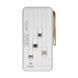 Повербанк 20000mAh Power Bank Kraft KPB-1120L White LED-ліхтар 43-00054 фото 4