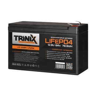 Акумуляторна батарея літій-залізо-фосфатна 12.8В 6А*год Trinix 12V6Ah LiFePO4 44-00006 фото