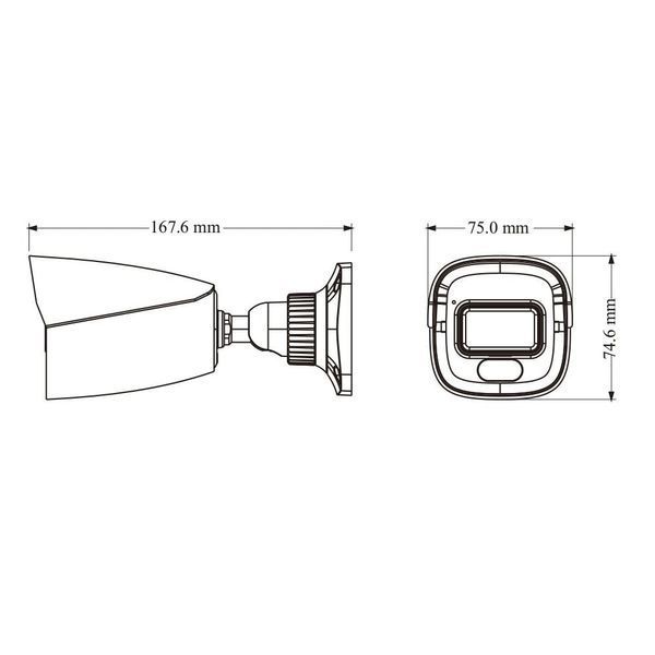 IP-відеокамера 4Mp TVT TD-9441S4L-A White f=2.8mm, ІЧ+LED-підсвічування, з мікрофоном 77-00469 фото