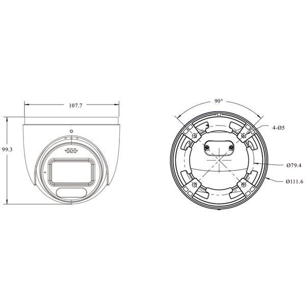 IP-відеокамера 6Mp TVT TD-9565S4-PA(D/PE/AW3) White f=2.8mm, ІЧ+LED-підсвічування, з мікрофоном 77-00491 фото