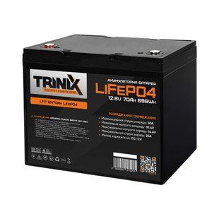 Акумуляторна батарея літій-залізо-фосфатна 12.8В 70А*год Trinix 12V70Ah LiFePO4 44-00007 фото
