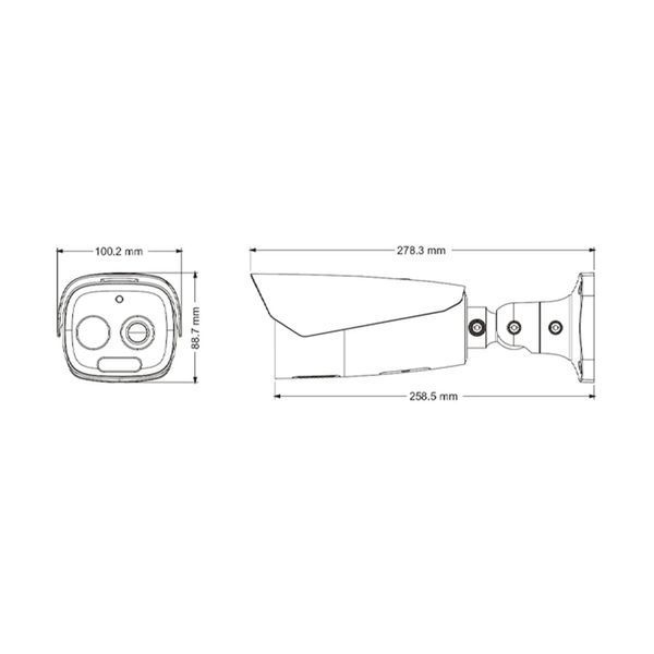 Тепловізійна IP-відеокамера TVT TD-5433E1-VT Thermal 384*288 f=25mm Optical 5Mp f=16mm 77-00318 фото