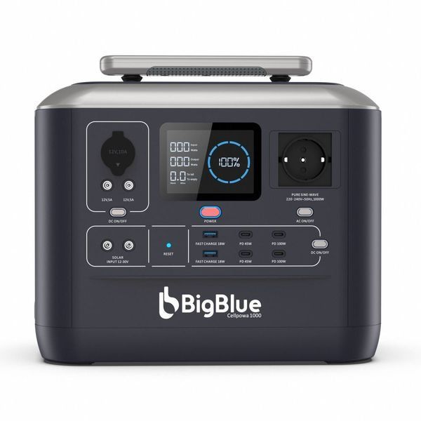 Портативна зарядна станція BigBlue CP1000 1000W 1075.2Wh 42-00104 фото