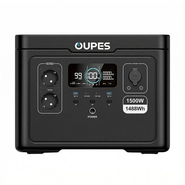 Портативна зарядна станція OUPES S015 1500W 1488Wh LiFePO4 42-00309 фото