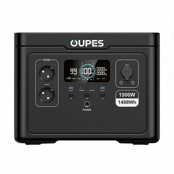 Портативна зарядна станція OUPES S015 1500W 1488Wh LiFePO4 42-00309 фото